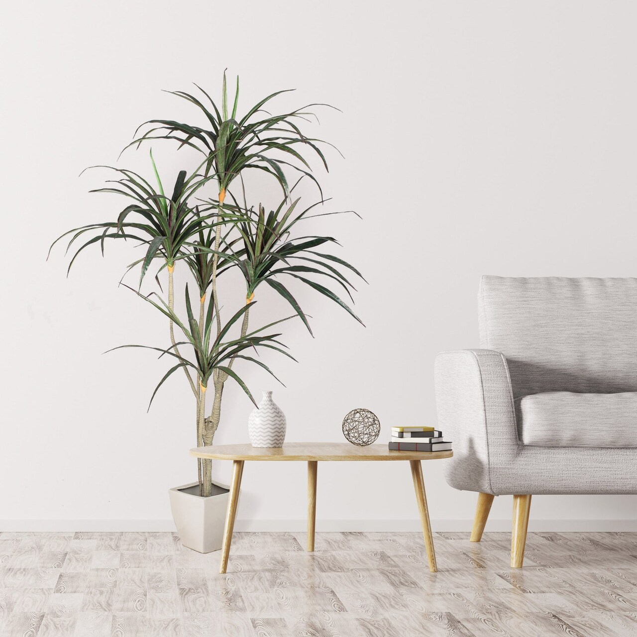 Stunning 6ft Artificial Dracaena Marginata - Lifelike & Low-Maintenance Greenery - Perfect for Indoor Decor - Enhance Home & Office Spaces